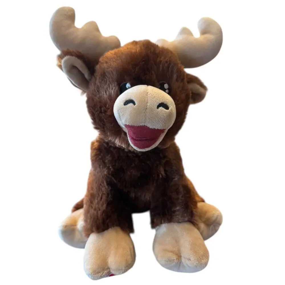 Build-A-Bear 2025 Way of Lights Moose Plush BAB Brown Stuffed Animal